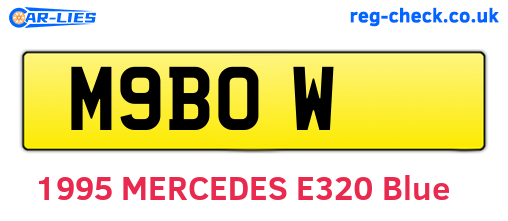 M9BOW are the vehicle registration plates.