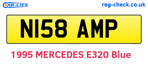 N158AMP are the vehicle registration plates.