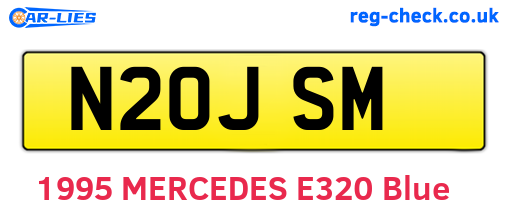 N20JSM are the vehicle registration plates.