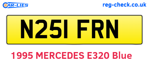 N251FRN are the vehicle registration plates.