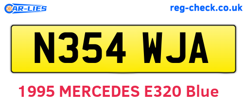 N354WJA are the vehicle registration plates.