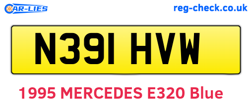 N391HVW are the vehicle registration plates.