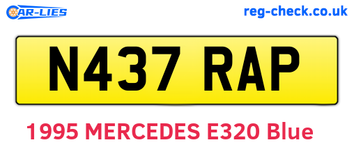N437RAP are the vehicle registration plates.