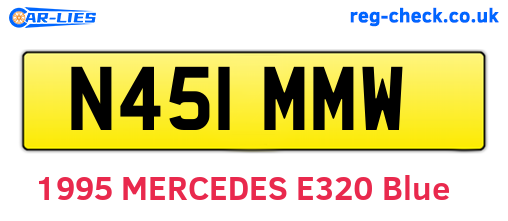 N451MMW are the vehicle registration plates.