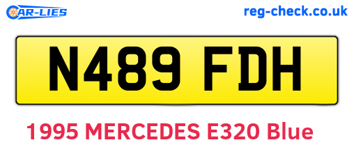 N489FDH are the vehicle registration plates.