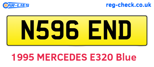 N596END are the vehicle registration plates.