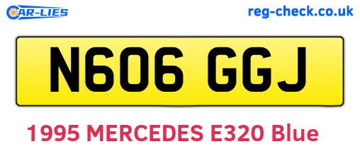 N606GGJ are the vehicle registration plates.