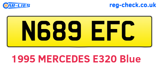 N689EFC are the vehicle registration plates.