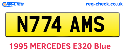 N774AMS are the vehicle registration plates.