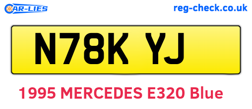 N78KYJ are the vehicle registration plates.