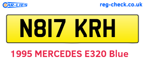 N817KRH are the vehicle registration plates.