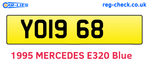 YOI968 are the vehicle registration plates.