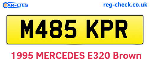 M485KPR are the vehicle registration plates.