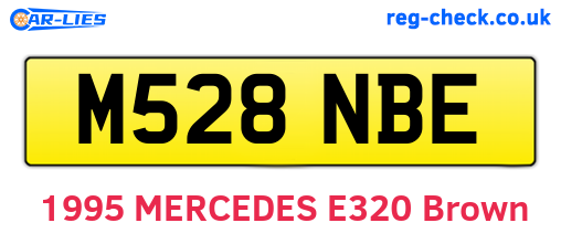 M528NBE are the vehicle registration plates.