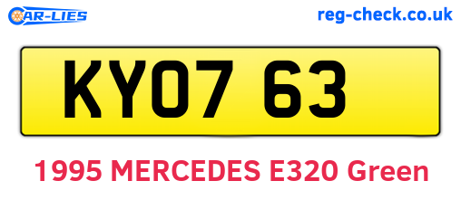KYO763 are the vehicle registration plates.