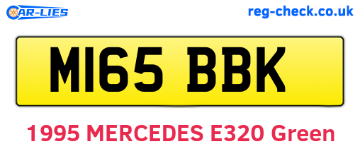 M165BBK are the vehicle registration plates.