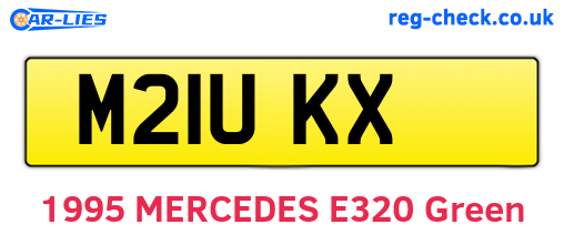 M21UKX are the vehicle registration plates.