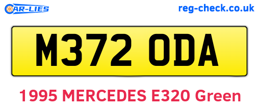 M372ODA are the vehicle registration plates.