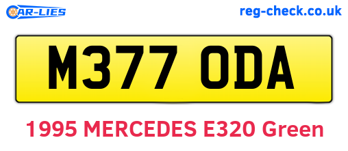 M377ODA are the vehicle registration plates.
