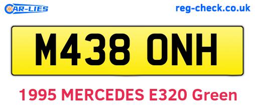 M438ONH are the vehicle registration plates.