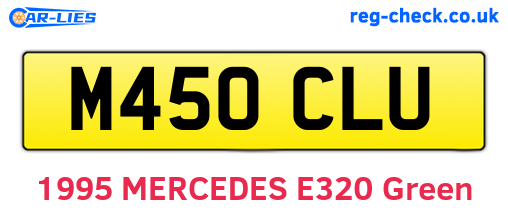 M450CLU are the vehicle registration plates.