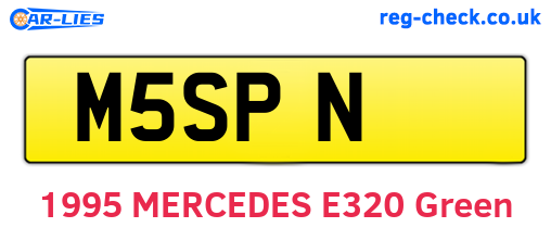 M5SPN are the vehicle registration plates.