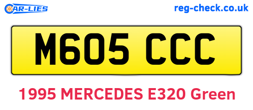 M605CCC are the vehicle registration plates.