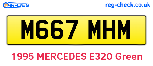 M667MHM are the vehicle registration plates.