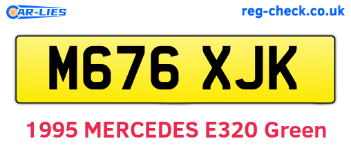 M676XJK are the vehicle registration plates.