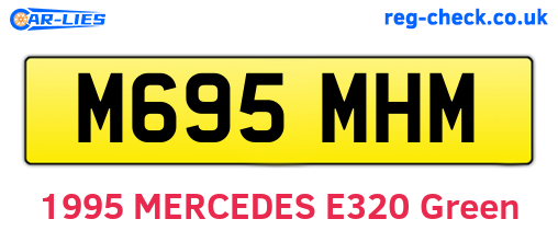 M695MHM are the vehicle registration plates.