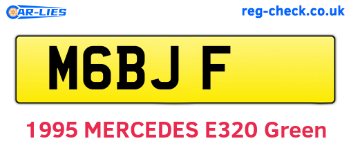 M6BJF are the vehicle registration plates.