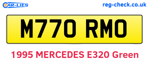M770RMO are the vehicle registration plates.