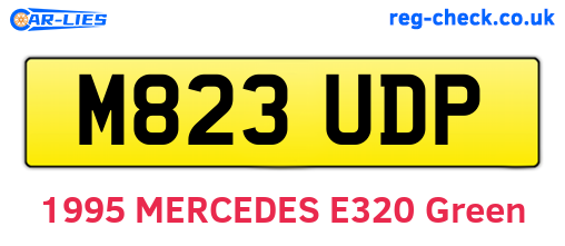 M823UDP are the vehicle registration plates.