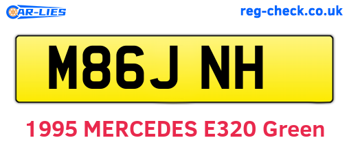 M86JNH are the vehicle registration plates.