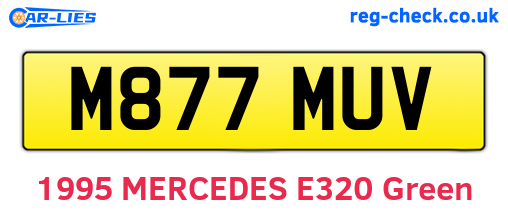 M877MUV are the vehicle registration plates.