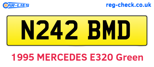 N242BMD are the vehicle registration plates.