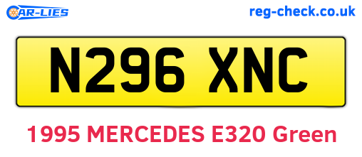 N296XNC are the vehicle registration plates.