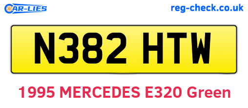 N382HTW are the vehicle registration plates.