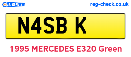 N4SBK are the vehicle registration plates.