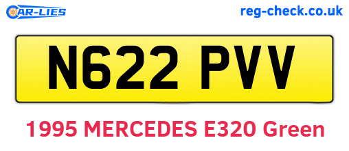 N622PVV are the vehicle registration plates.