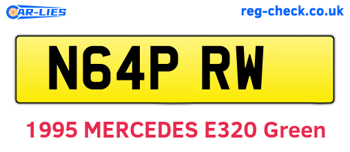 N64PRW are the vehicle registration plates.