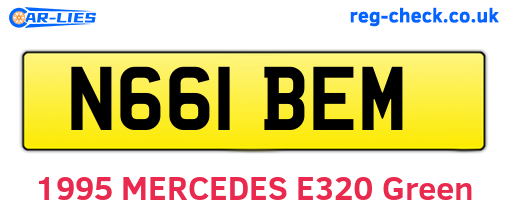 N661BEM are the vehicle registration plates.