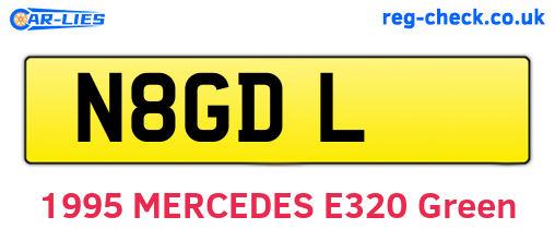 N8GDL are the vehicle registration plates.