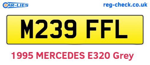 M239FFL are the vehicle registration plates.