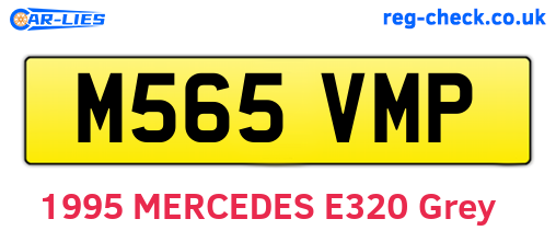 M565VMP are the vehicle registration plates.