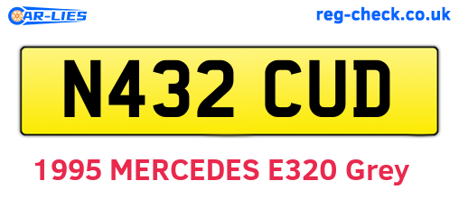 N432CUD are the vehicle registration plates.