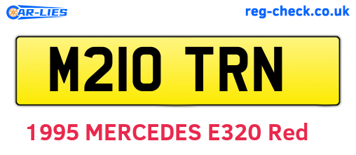 M210TRN are the vehicle registration plates.