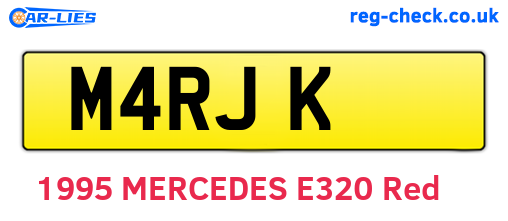M4RJK are the vehicle registration plates.