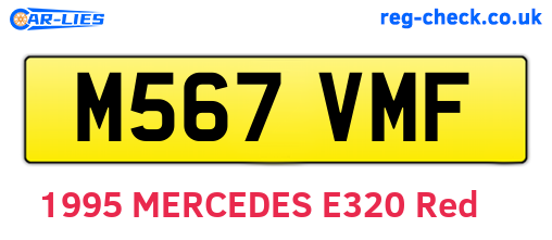 M567VMF are the vehicle registration plates.