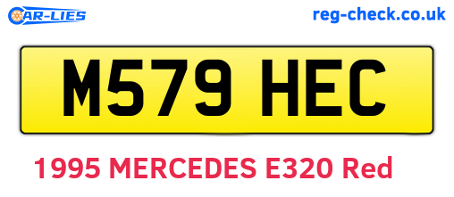 M579HEC are the vehicle registration plates.